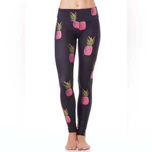 Goldsheep Pink Pineapple Leggings XS